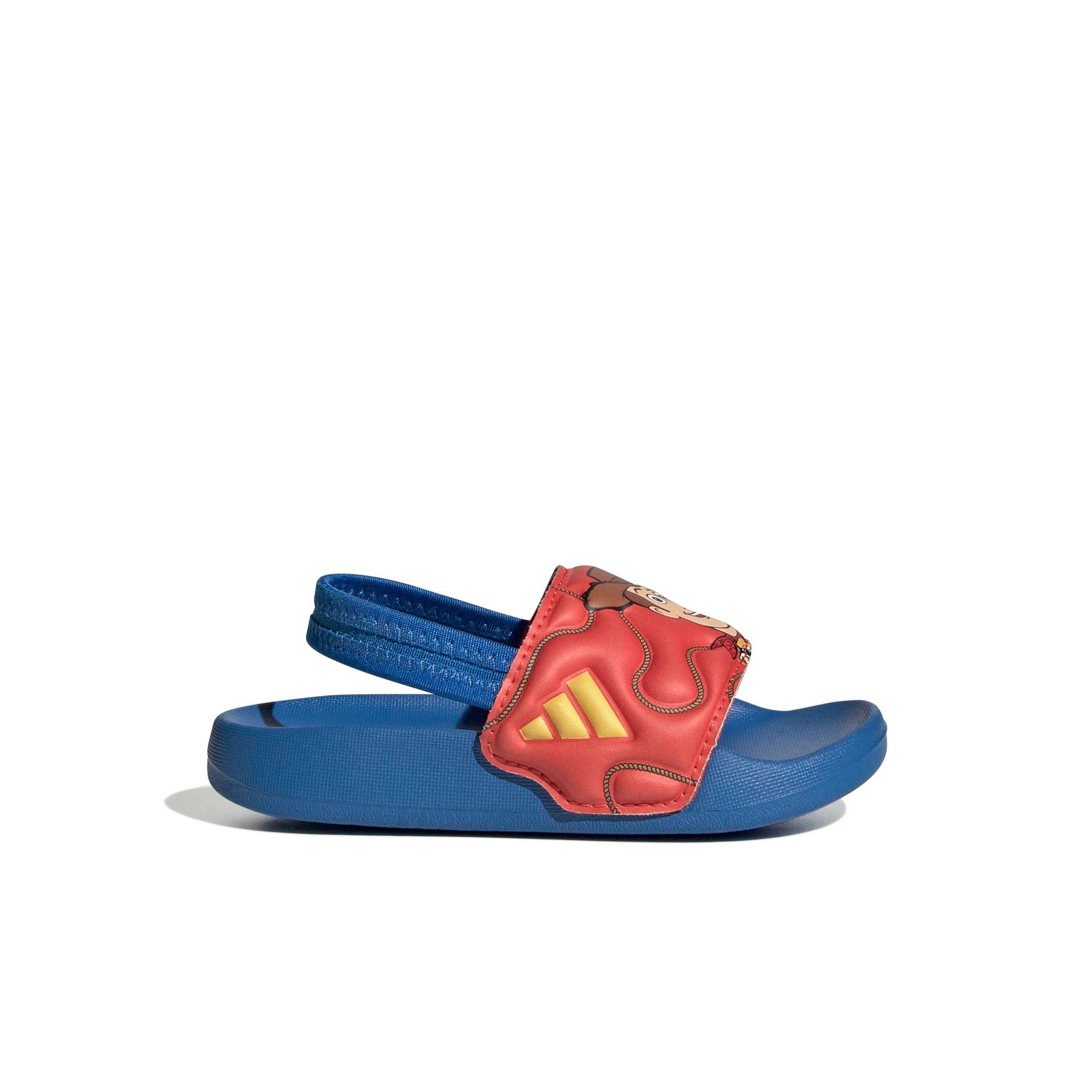 adidas Pixar Toy Story Adilette Estrap "Bright Royal/Bold Gold/Semi Lucid Red" Infant Boys' Slide - ROYAL/GOLD/RED
